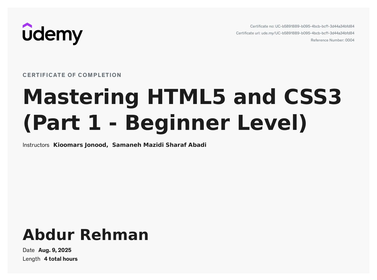 Mastering HTML5 and CSS3 (Part 1)
